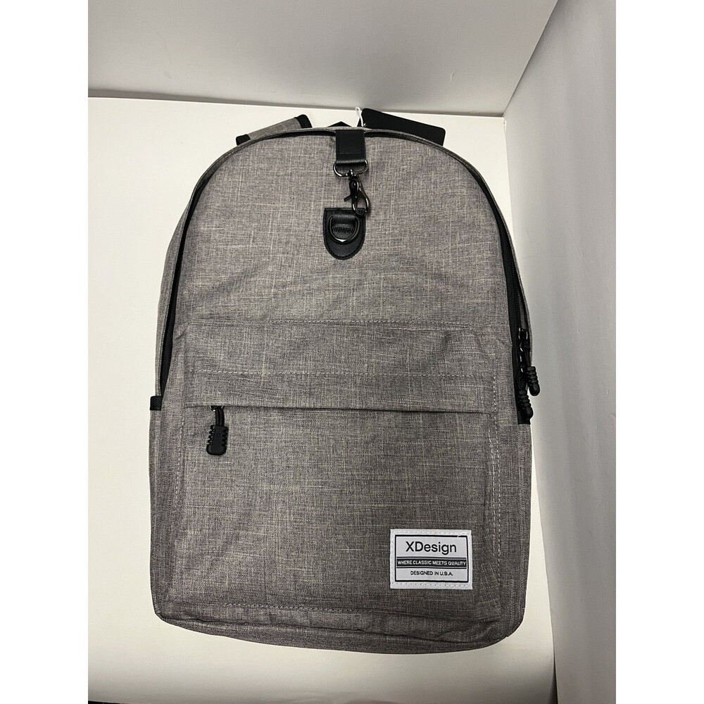XDesign Travel Laptop Backpack with Anti-theft Lock Up to 16" Notebook - Grey